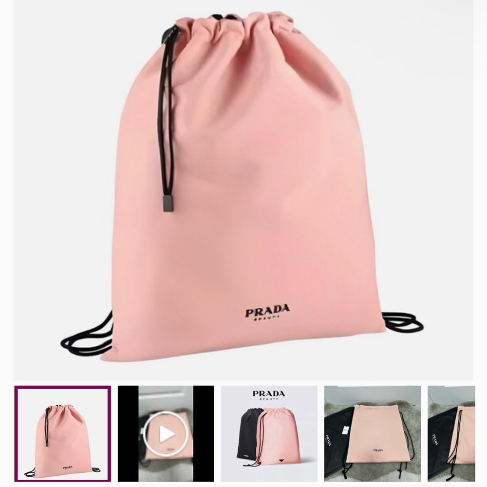 Prada Light Pink Drawstring Bag